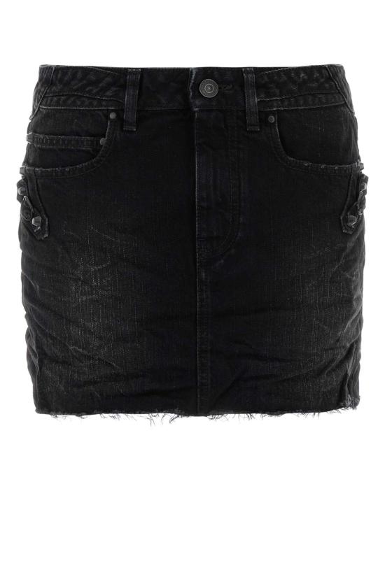 25FW 발렌시아가 와이드 레그 팬츠 852324TTW67 1037 BLACK
