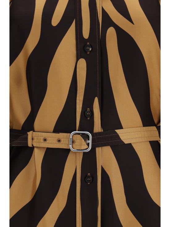 26SS 살바토레 페라가모 미디 원피스 790763 674 CAMEL - SALVATORE FERRAGAMO