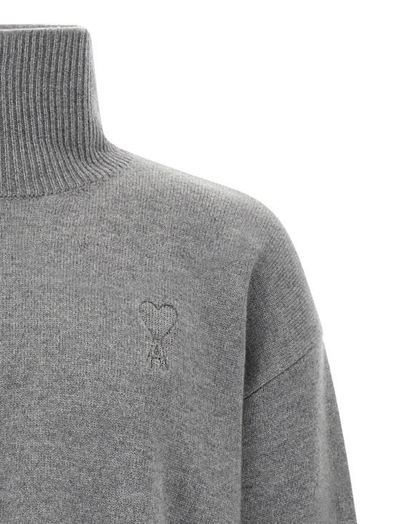25FW 아미 터틀넥 AM318034BM GRAY - AMI