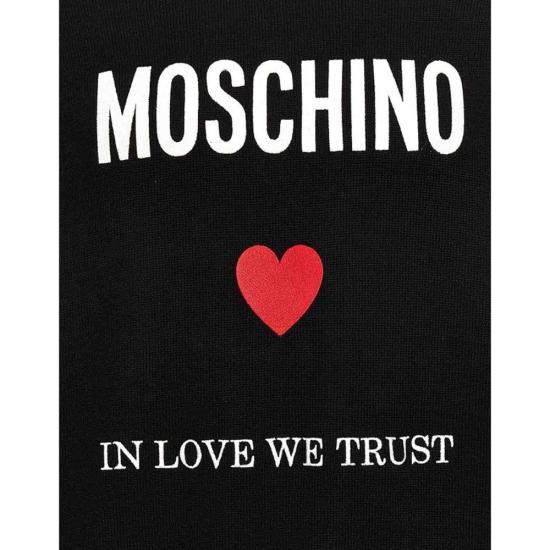  모스키노 후드 티셔츠 MO 9183309889748 BLACK - MOSCHINO