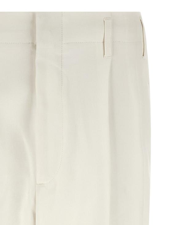 26SS 브루넬로 쿠치넬리 스트레이트 팬츠 BR332668BM WHITE - BRUNELLO CUCINELLI