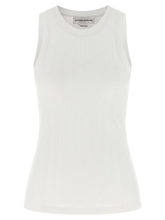26SS 빅토리아 베컴 민소매 티셔츠 VI325855BM WHITE