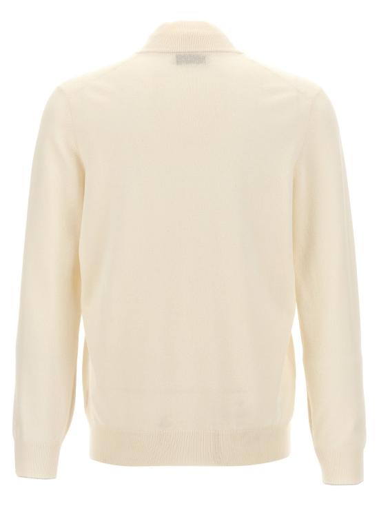 26FW 브루넬로 쿠치넬리 집업 니트 BR289444BM WHITE - BRUNELLO CUCINELLI