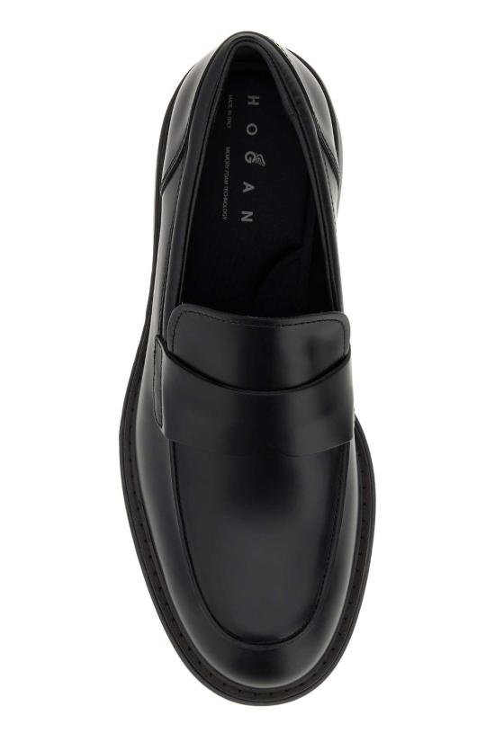26FW 호간 로퍼 HXM7040FZ10UWN B999 BLACK - HOGAN