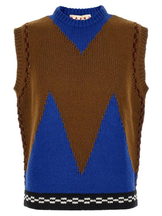 26FW 마르니 니트 베스트 MA338943BM MULTICOLOR