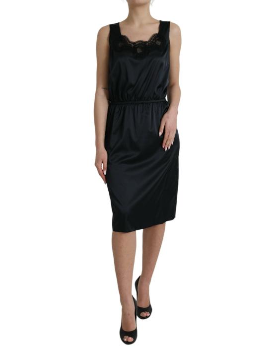  돌체앤가바나 미디 원피스 DR281190 BLACK - DOLCE & GABBANA
