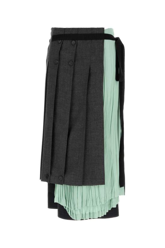 26SS 프라다 롱 스커트 P164IRSOOO19Q3 F0480 MULTICOLOR