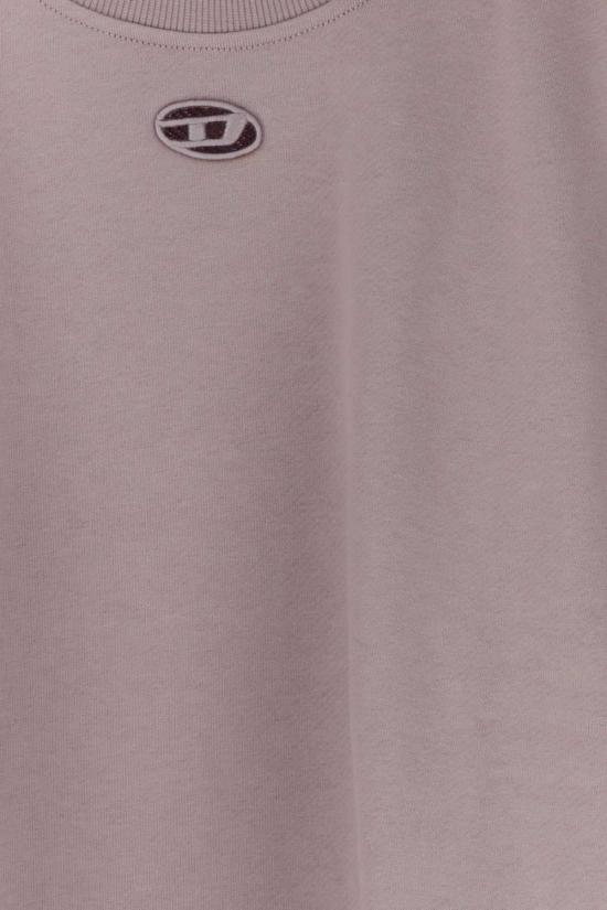 26FW 디젤 Oval D 자수 코튼 스웨트셔츠 A217240GSBP 65C PURPLE - DIESEL