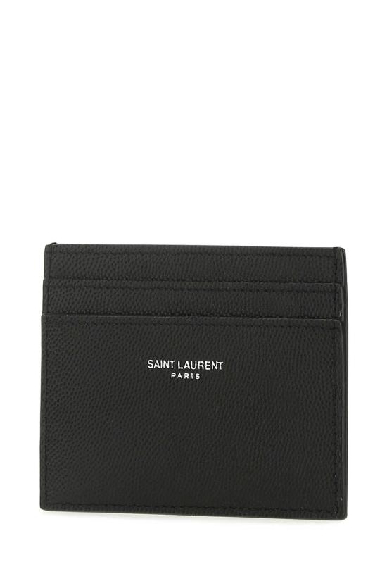  생로랑 그랑 드 뿌드르 엠보스드 레더 카드 케이스 375946BTY0N 1000 BLACK - SAINT LAURENT