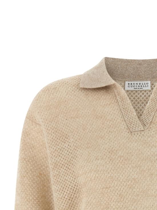 26FW 브루넬로 쿠치넬리 폴로 티셔츠 BR335404BM GOLD - BRUNELLO CUCINELLI