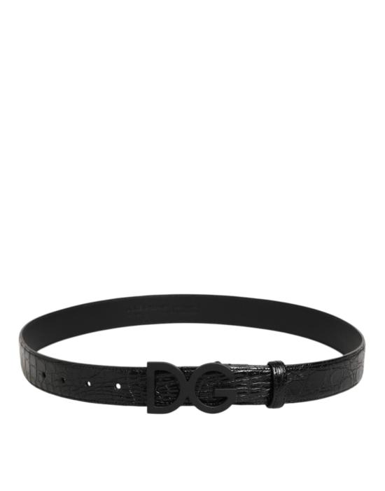  돌체앤가바나 가죽 벨트 BEL9370 BLACK - DOLCE & GABBANA