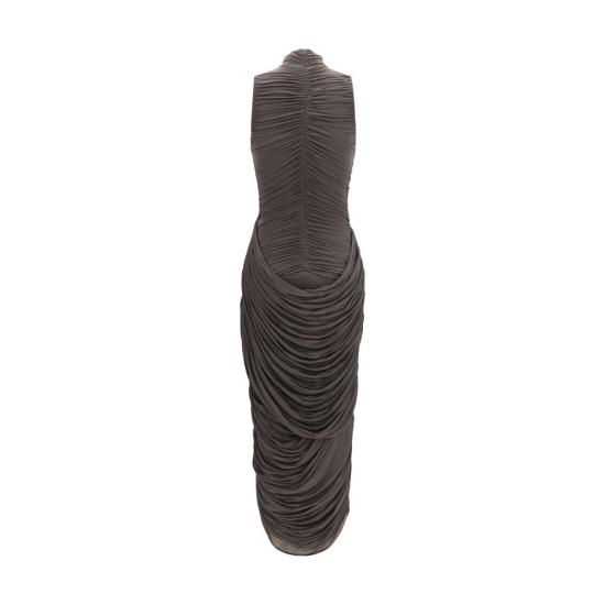 26FW 마그다뷰트림 롱 원피스 MA381726BROWNBB GRAY - MAGDA BUTRYM