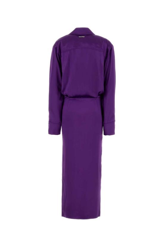 26SS 디 아티코 롱 원피스 260WCW00257VVV102AA 769 PURPLE - THE ATTICO