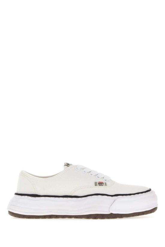  메종 미하라 야스히로 베이커 26 OG 솔 캔버스 로우탑 스니커즈 A16FW704 WHITE
