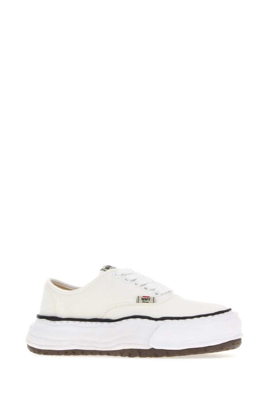  메종 미하라 야스히로 베이커 26 OG 솔 캔버스 로우탑 스니커즈 A16FW704 WHITE - MAISON MIHARA YASUHIRO