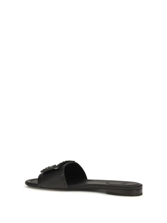 26FW 펜디 바게트 시에나 레더 슬라이드 8R8136AQY2 F0QA1 BLACK - FENDI