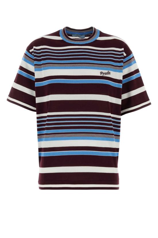 26SS 프라다 반팔 티셔츠 P24B3HSOOO19BR F0RUE MULTICOLOR