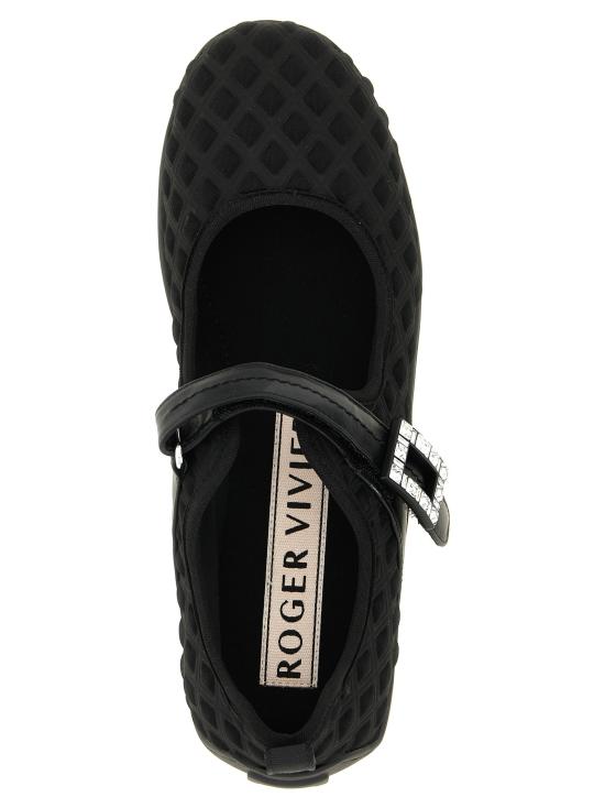 26SS 로저비비에 플랫 슈즈 RO333150BM BLACK - ROGER VIVIER