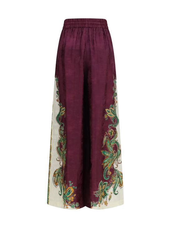 26FW 알레메 팔라초 팬츠 7652P MULTI BURGUNDY - ALEMAIS