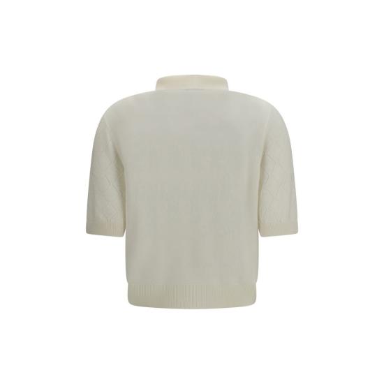 26FW 발망 폴로 티셔츠 BAHF1GB040KJ990FABB WHITE - BALMAIN