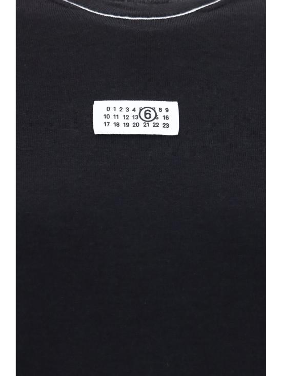 26FW MM6 메종마르지엘라 긴팔 티셔츠 S52HL0066M13037 900 BLACK - MM6 MAISON MARGIELA