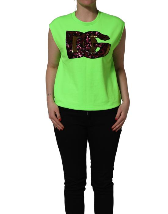  돌체앤가바나 민소매 티셔츠 TSH84823 GREEN - DOLCE & GABBANA
