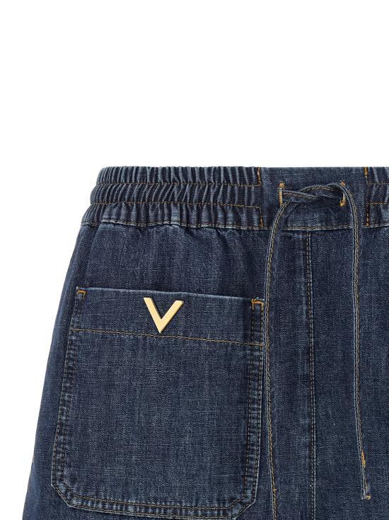 26FW 발렌티노 가라바니 데님 숏팬츠 VA336654BM BLUE - VALENTINO GARAVANI