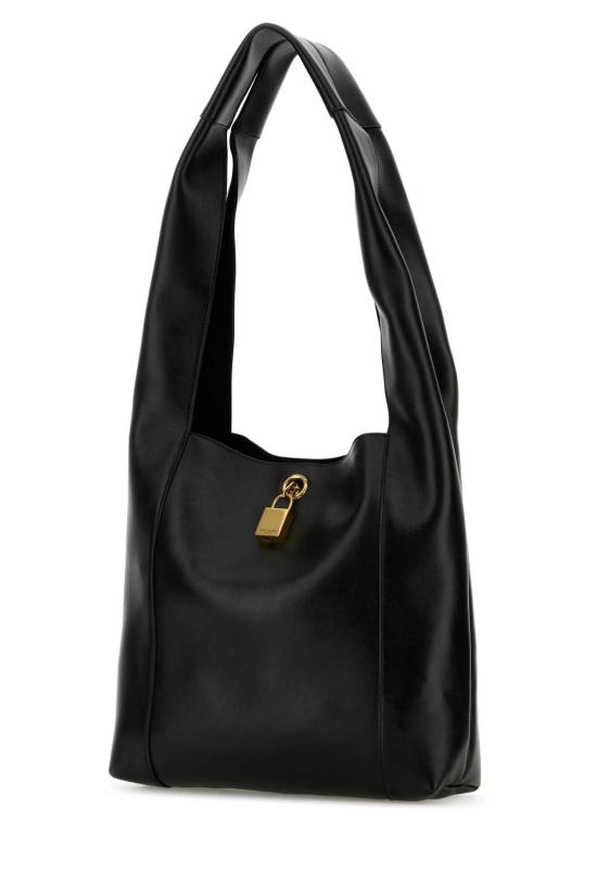 25FW 생로랑 탠저 레더 숄더백 773686AADJR 1000 BLACK - SAINT LAURENT