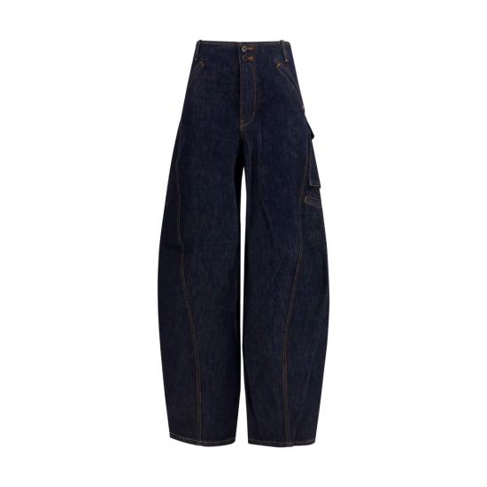 26FW 셀프 포트레이트 스트레이트 팬츠 SEPF26831PBLBLUEBB NAVY