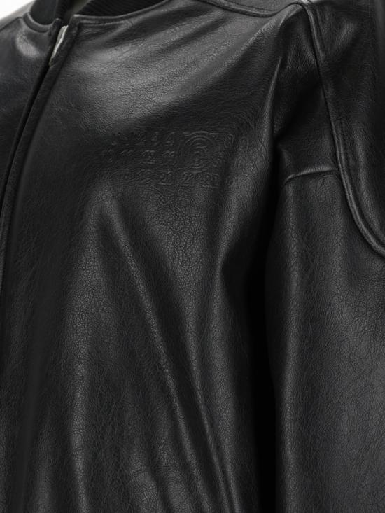 26FW MM6 메종마르지엘라 가죽 자켓 S52AM0358 M35455900 BLACK - MM6 MAISON MARGIELA