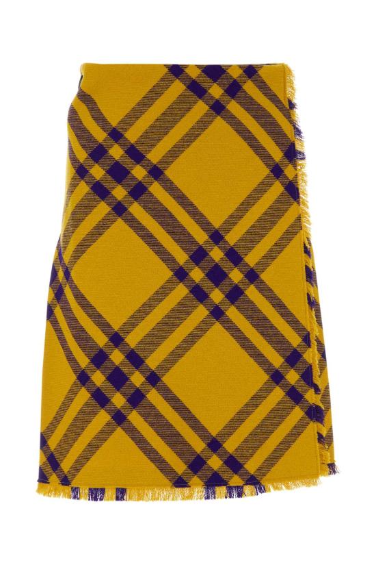  버버리 미디 스커트 8077198 B7339 YELLOW