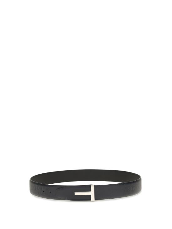 26FW 톰포드 그레인 레더 T 아이콘 벨트 40mm TB178LCL236S UNA BLACK - TOMFORD