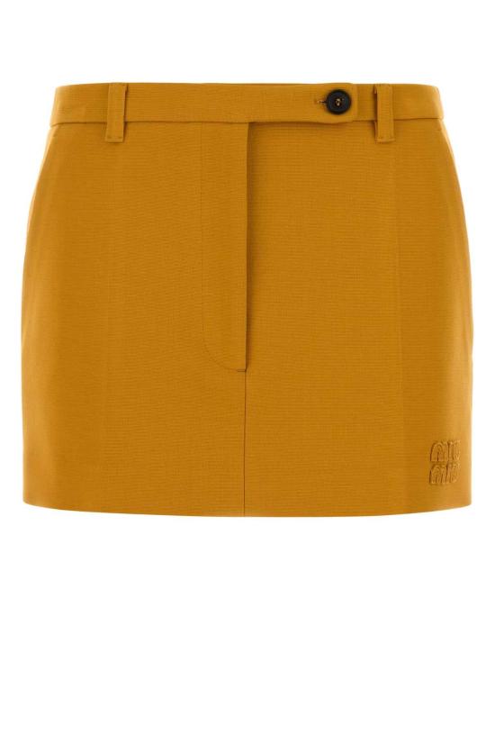 26SS 미우미우 숏 스커트 MG2573SOOO18FQ F0037 YELLOW