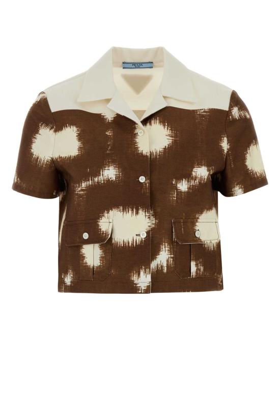26SS 프라다 블라우스 P412JSOOO187Q F0005 BROWN