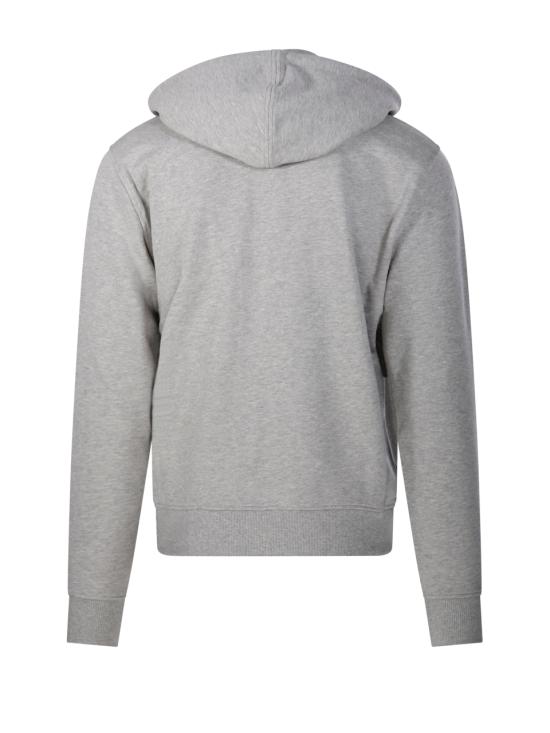 26FW 아미 스몰 하트 로고 코튼 후드 집업 HSW765 730 0951 GRIS CENDRE CHINE - AMI