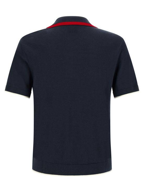 26FW 카사블랑카 탑 CA339625BM NAVY - CASABLANCA