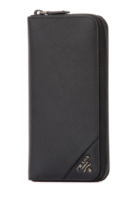  프라다 사피아노 가죽 지퍼 어라운드 장지갑 2ML317QME F0002 BLACK - PRADA