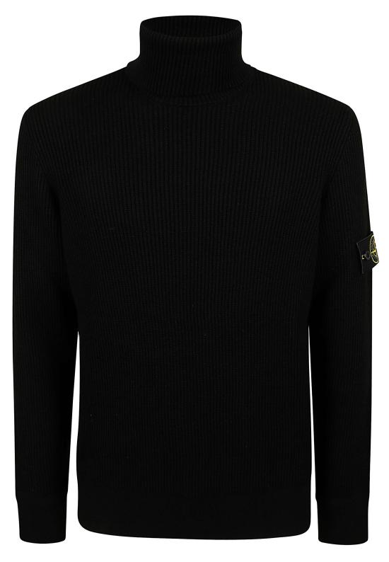 26FW 스톤 아일랜드 슬리브 로고 패치 하이 칼라 스웨터 슬리브 로고 패치 하이 칼라 스웨터 L2S155100052 S00C2