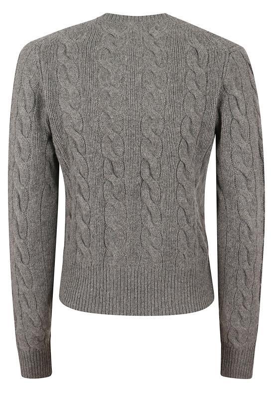 26FW 폴로 랄프로렌 로고 자수 크루넥 가디건 211972104 500 FLANNEL GREY - POLO RALPH LAUREN