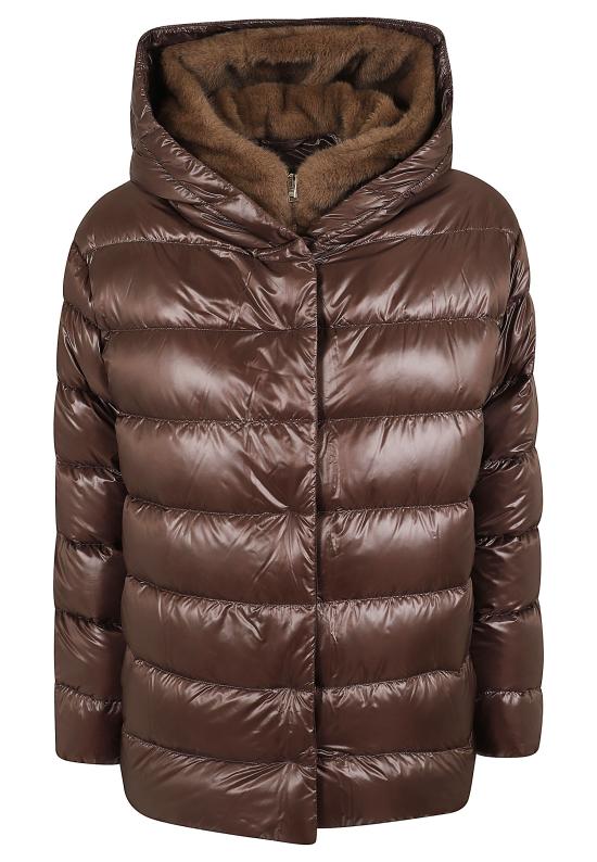 26FW 에르노 밍크 퍼 이펙트 파카 재킷 PI002312D 12017Z 8810 FONDENTE