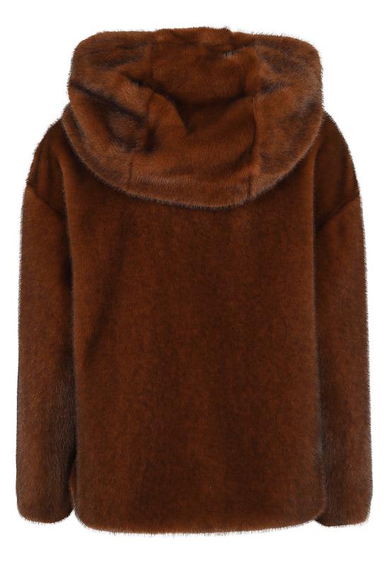 26FW 에르노 멜란지 얼터너티브 밍크 퍼 보머 자켓 GI000318D 12739 8800 MARRONE SCURO - HERNO