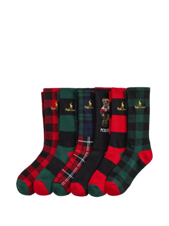 26FW 폴로 랄프로렌 양말 449 P22 353 001 ROYAL RED MULTI