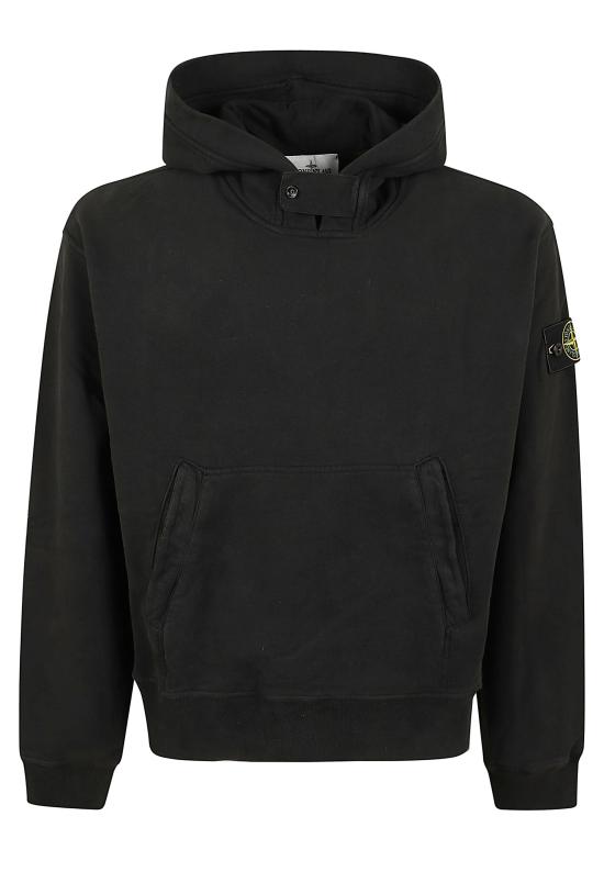 26FW 스톤 아일랜드 후드 티셔츠 6100023 S0A20 V0029 BLACK