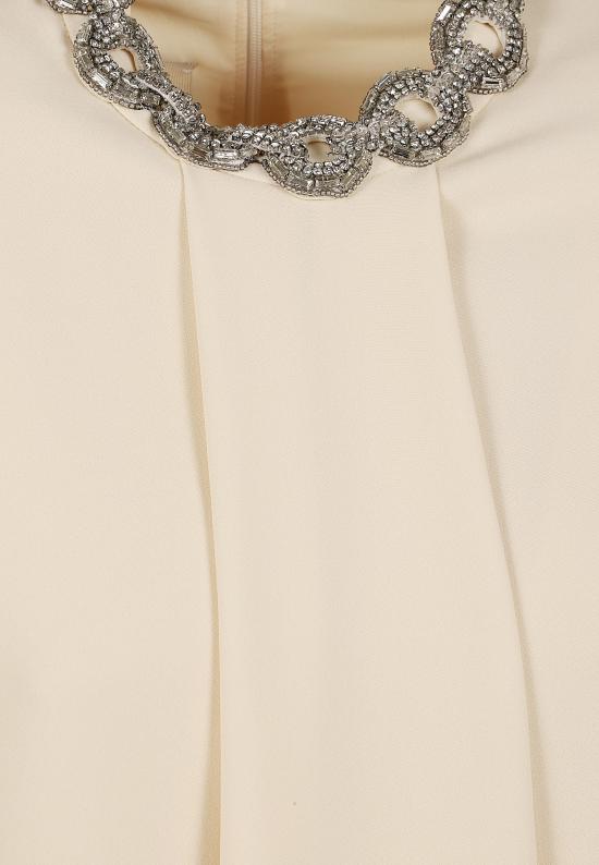26FW 발렌티노 가라바니 미디 원피스 BVAKJ5 1MM 4KY VANIGLIA SILVER - VALENTINO GARAVANI