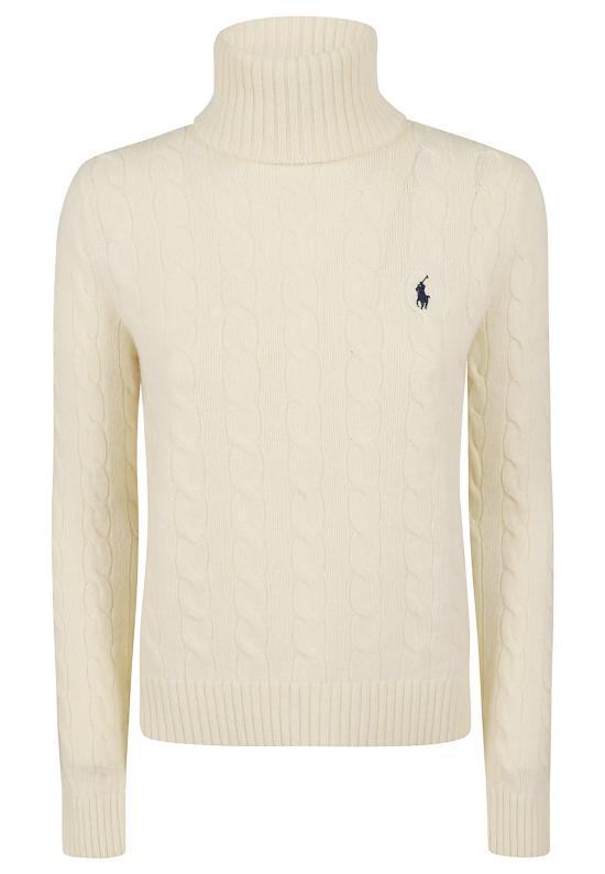 26FW 폴로 랄프로렌 울 캐시미어 케이블 니트 터틀넥 211888686 012 AUTHENTIC CREAM