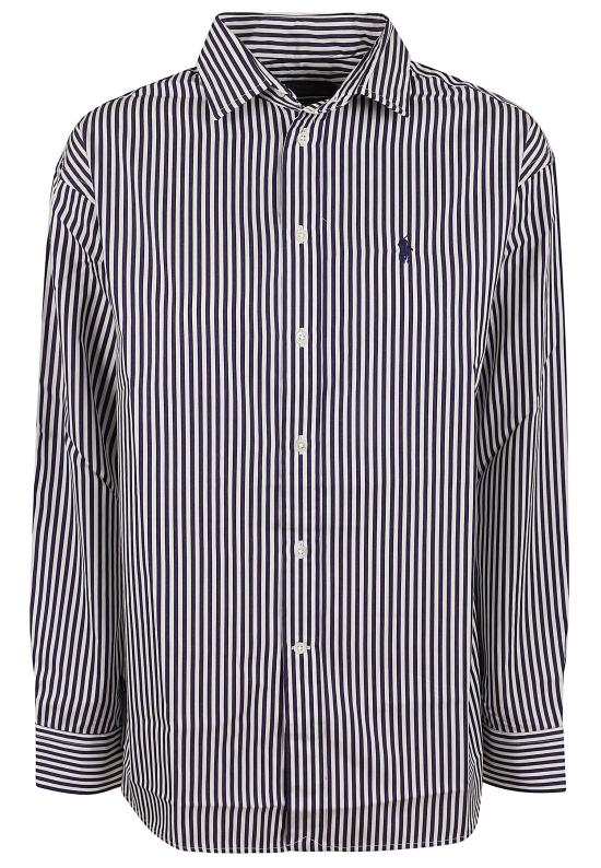 26FW 폴로 랄프로렌 셔츠 211910743 517 PURPLE WHITE