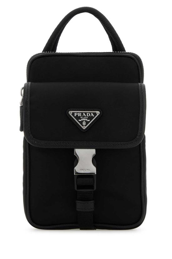  프라다 리나일론 & 사피아노 레더 스마트폰 케이스 2ZH1942DMH F0002 BLACK