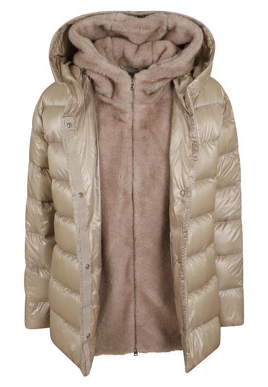 26FW 에르노 밍크 퍼 이펙트 파카 재킷 PI002312D 12017Z 1985 CHANTILLY - HERNO