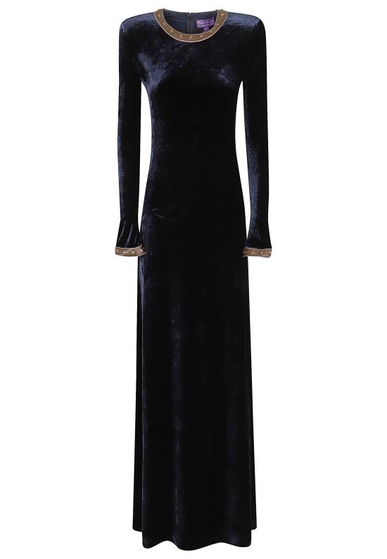 26FW 랄프 로렌 롱 원피스 290P23429 001 EVENING BLUE