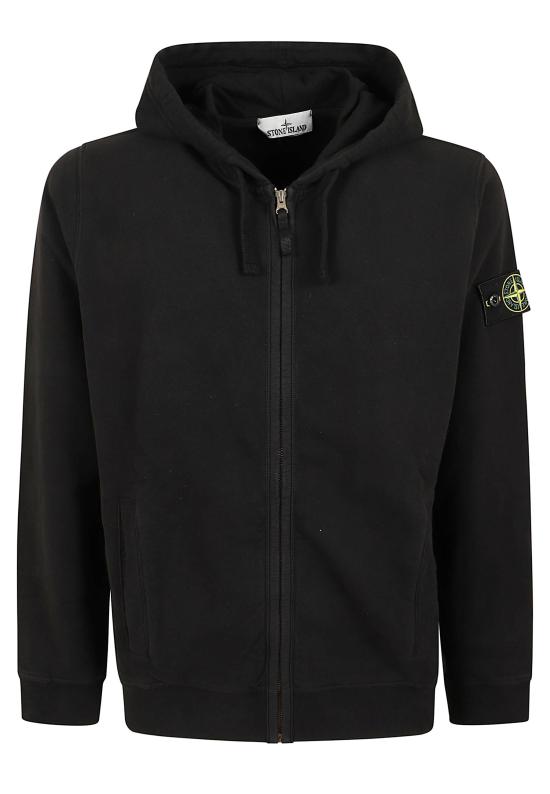 26FW 스톤 아일랜드 후드 티셔츠 6100067 S0A20 V0029 BLACK